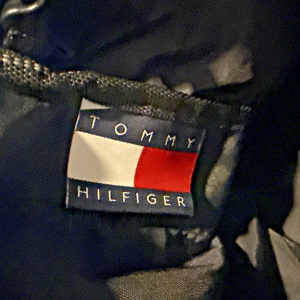 VTG 90's Tommy Hilfiger Big H Spell Out Red Duffel Bag Travel Gym 20x12x8